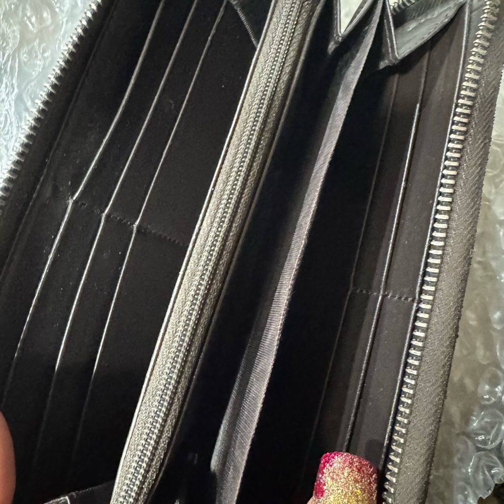 Gucci Black Green Wallet vintage - Picture 12 of 14